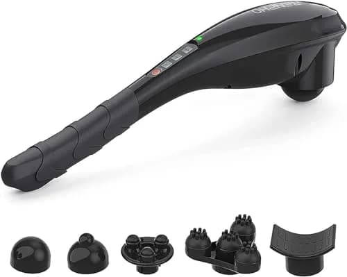 RENPHO Rechargeable Handheld Back Massager with 5 Speeds & 5 Modes | Deep Tissue Percussion, Cordless, 140 Min Runtime thumbnail 1