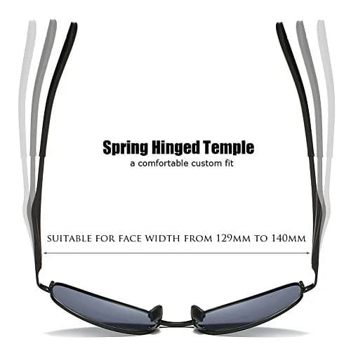 ZHILE Polarized Rectangular Sunglasses for Women, 53mm Lens Width | UV400 Protection thumbnail 8