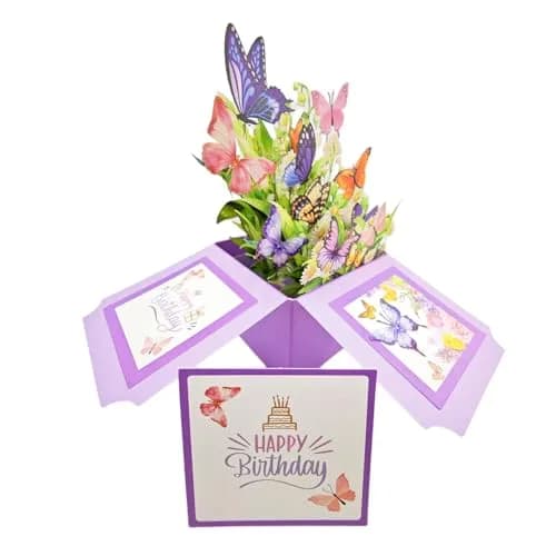 Akeydeco 3D Pop Up Birthday Cards with Auto Play Colourful LED Lights & Music thumbnail 4