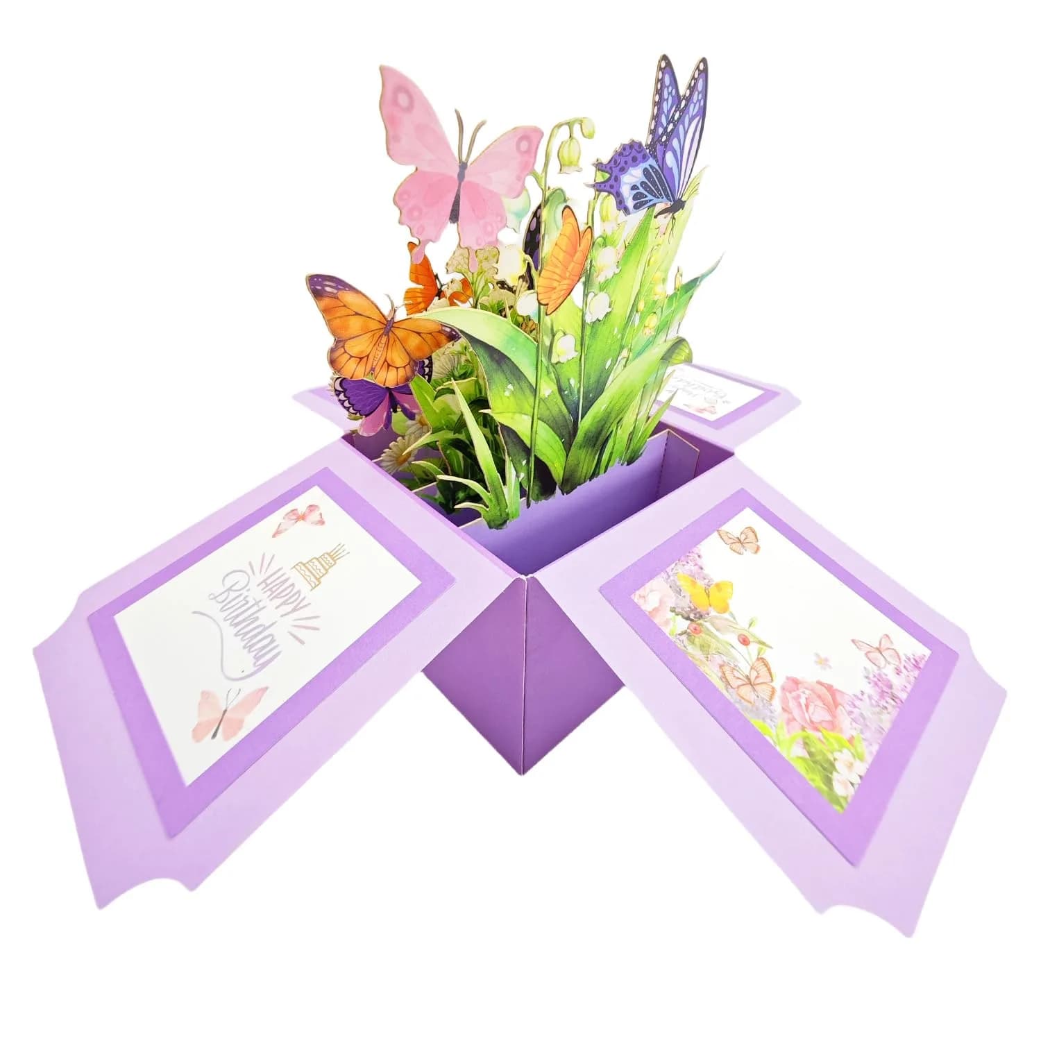 Akeydeco 3D Pop Up Birthday Cards with Auto Play Colourful LED Lights & Music - view 3