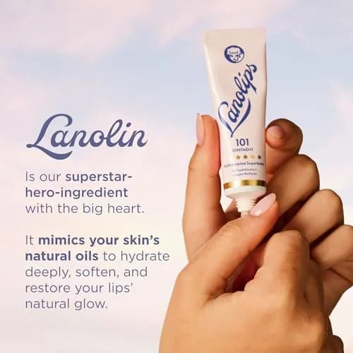 Lanolips 101 Ointment Multipurpose Balm 0.52 oz (15g) | Pure Lanolin for Dry Lips & Skin thumbnail 5