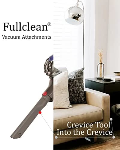 Fullclean Crevice Tool Attachment for Dyson Cordless Vacuums | 2.54cm (0.6" Opening) for Tight Spaces thumbnail 5