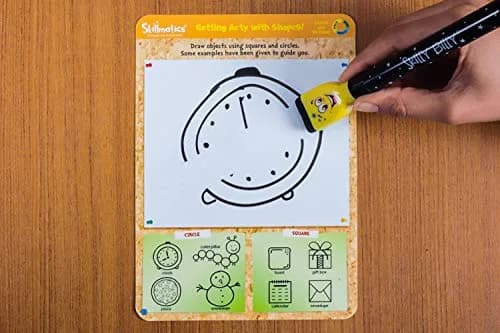 Skillmatics Shapes and Patterns Educational Game - Reusable Activity Mats with Dry Erase Marker, Ages 3-6 | Logical Reasoning & Creative Thinking thumbnail 4