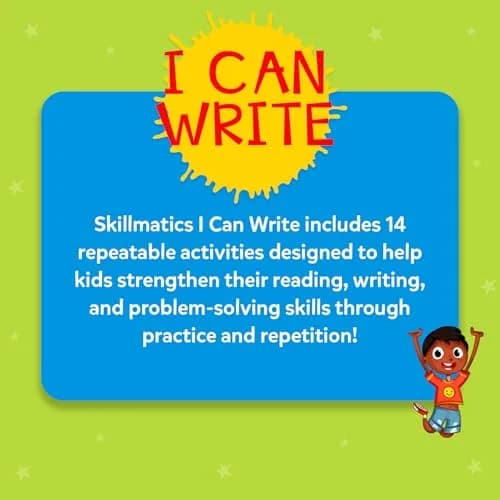 Skillmatics I Can Write Activity Book for Kids Ages 3-6 | Reusable Write and Wipe Mats with 14 Activities thumbnail 7