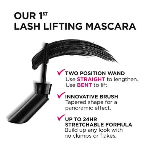 L’Oreal Paris Makeup Unlimited Lash Mascara 0.24 Fl Oz | Lengthening & Lift with Bendable Wand thumbnail 6