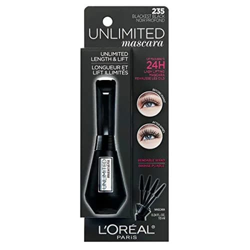 L’Oreal Paris Makeup Unlimited Lash Mascara 0.24 Fl Oz | Lengthening & Lift with Bendable Wand thumbnail 2