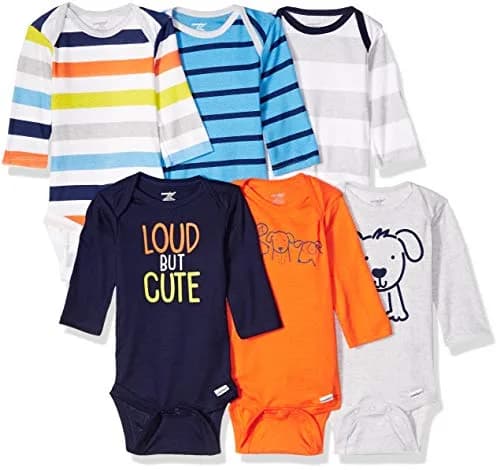 Onesies BrandUnisex Baby Bodysuits 6-Pack Long Sleeve | Soft Cotton, Easy Diaper Changes, Snug Fit (70-120 chars) thumbnail 1