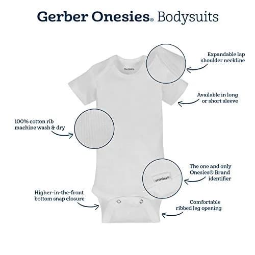 Onesies BrandUnisex Baby Bodysuits 6-Pack Long Sleeve | Soft Cotton, Easy Diaper Changes, Snug Fit (70-120 chars) thumbnail 4