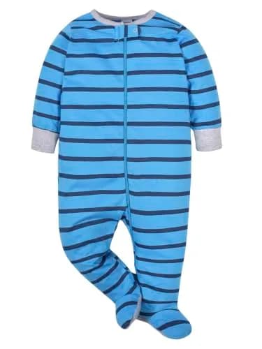 Onesies Brand baby boys 4-pack Sleep 'N Play Footies Newborn | Soft Cotton Comfort for Indian Babies thumbnail 5