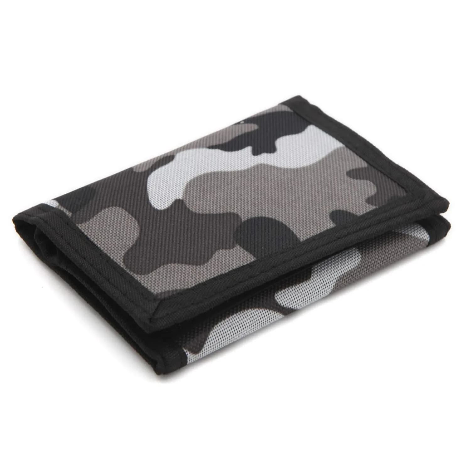 JONYEE Kids Camo Wallet for Boys and Girls, Tri-Fold with Hook and Loop Closure, RFID Blocking, 11.9cm x 8.1cm x 1.3cm | Novelty Wallet for Kids Birthday Gifts