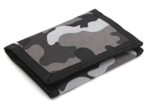JONYEE Kids Camo Wallet for Boys and Girls, Tri-Fold with Hook and Loop Closure, RFID Blocking, 11.9cm x 8.1cm x 1.3cm | Novelty Wallet for Kids Birthday Gifts thumbnail 1