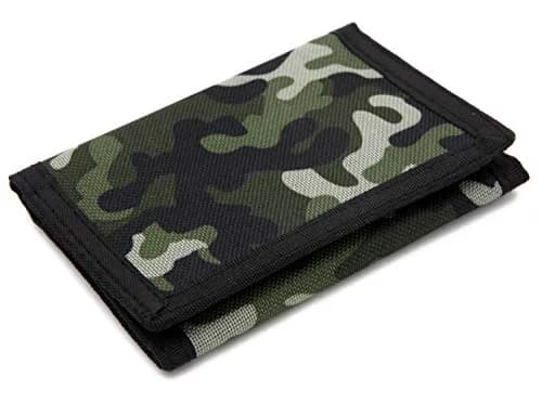 JONYEE Kids Camouflage Wallet with Hook & Loop Closure, 12.3cm (4.7in) | Durable Nylon Boys and Girls Wallet thumbnail 1