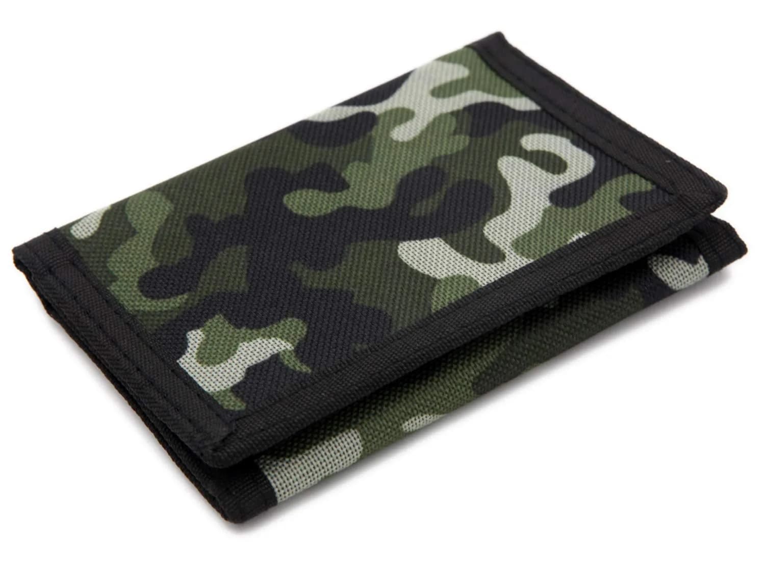JONYEE Kids Camouflage Wallet with Hook & Loop Closure, 12.3cm (4.7in) | Durable Nylon Boys and Girls Wallet - main product image