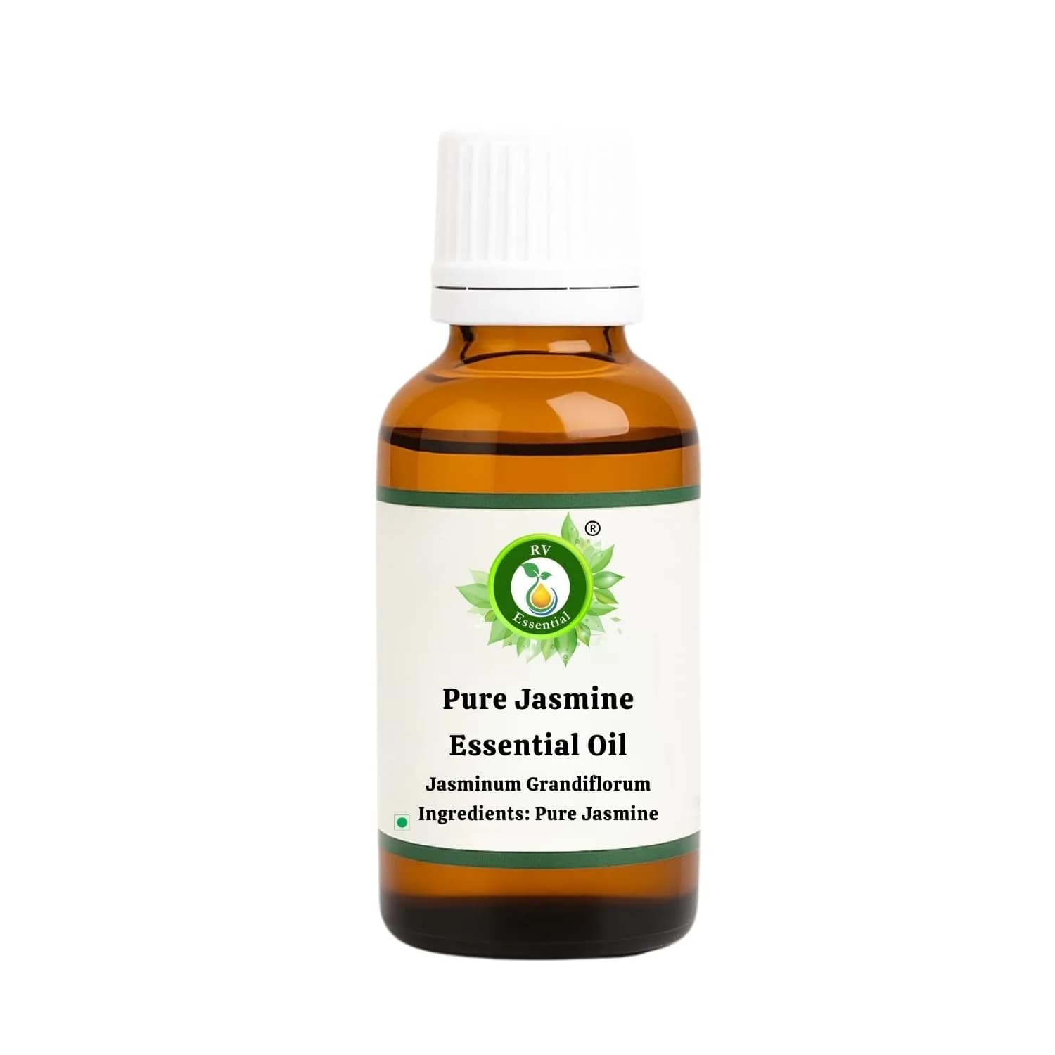 R V Essential Pure Jasmine Essential Oil 10ml (0.338 Fl Oz) | 100% Pure & Natural Steam Distilled Aromatherapy Oil — 0.17 Fl Oz