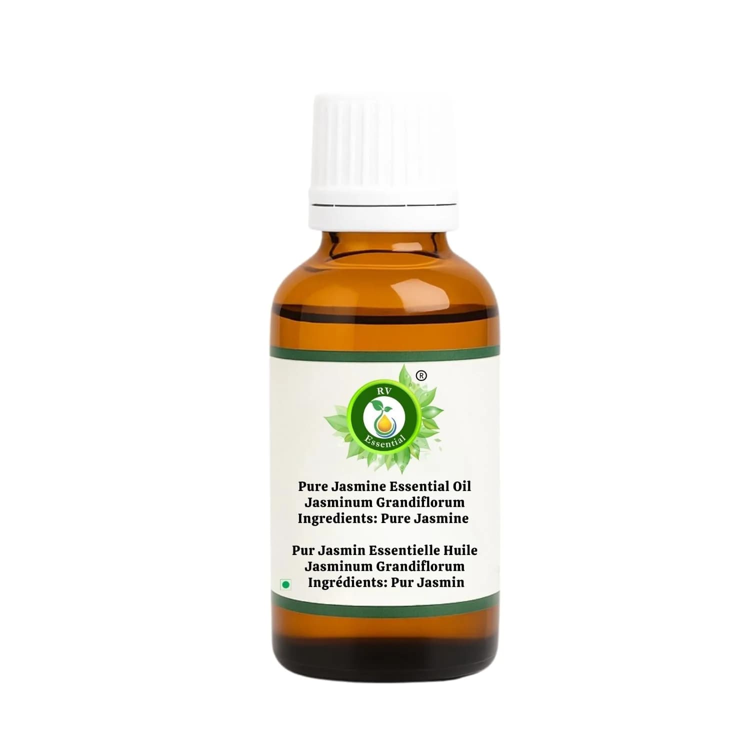 R V Essential Pure Jasmine Essential Oil 10ml (0.338 Fl Oz) | 100% Pure & Natural Steam Distilled Aromatherapy Oil - view 2