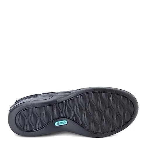 BZees Niche Skimmers Ballet Flat, Black Mesh, US 8.5 Wide | Lightweight Comfort for Women thumbnail 9