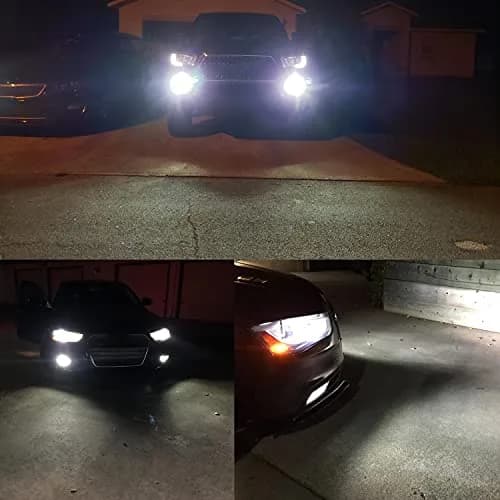 Alla Lighting H16/H11/H8 LED Fog Light Bulbs 6000K Xenon White 2800 Lumens (2-Pack) | Plug-and-Play Upgrade for Brighter Driving thumbnail 2