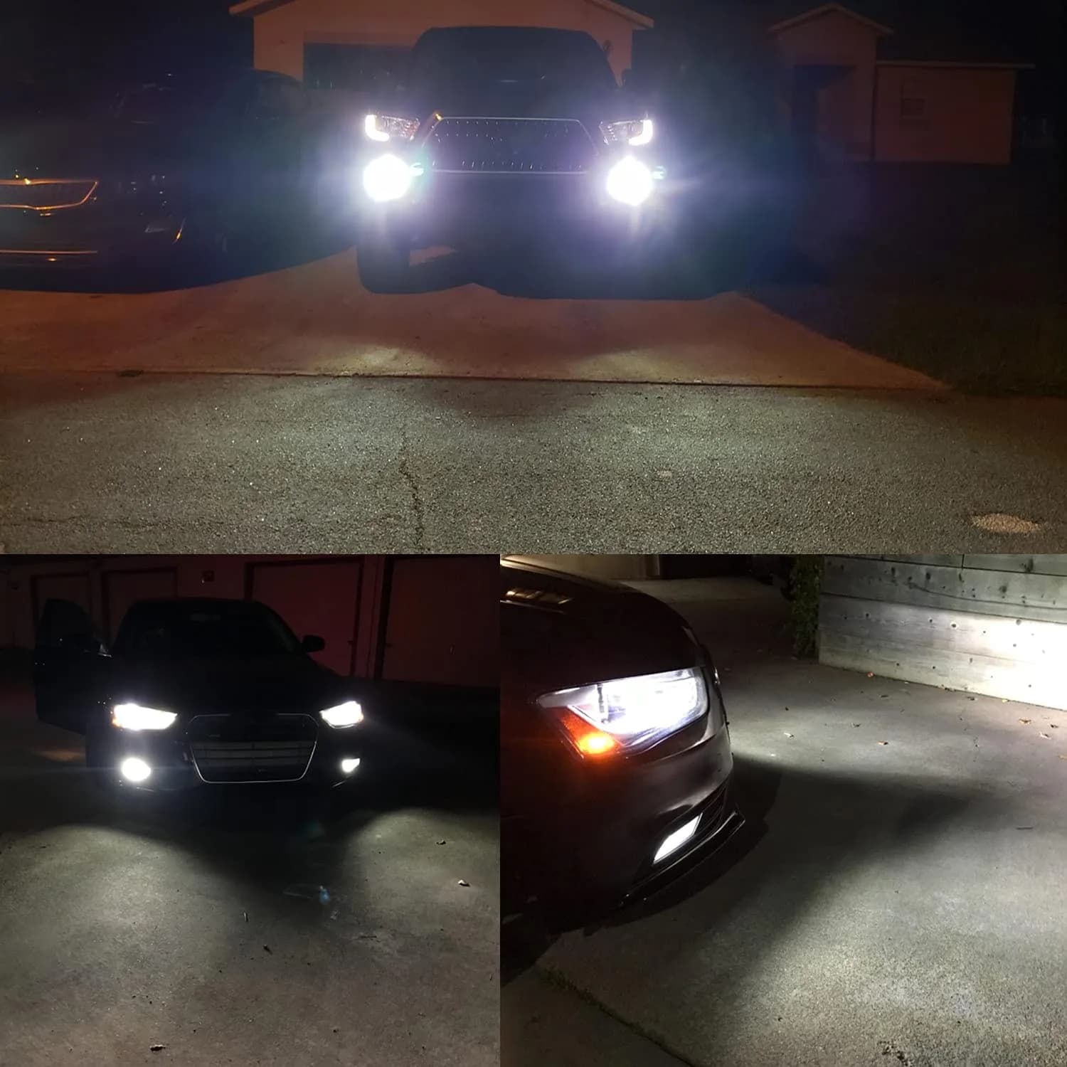 Alla Lighting HB4 9006 LED Fog Light Bulbs 6000K Xenon White 2800 Lumens (2-Pack) | Super Bright 12V Auto Replacement - view 2