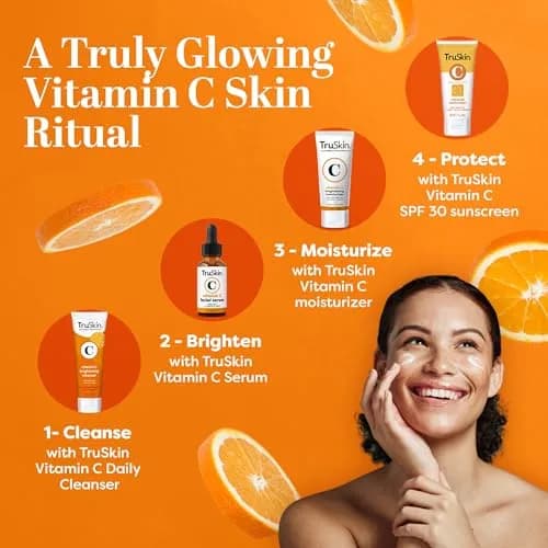 TruSkin Vitamin C Face Cream - Brightening Daily Moisturizer 118ml (4 fl oz) | Hydrates, Brightens, and Smooths for Radiant Skin thumbnail 7