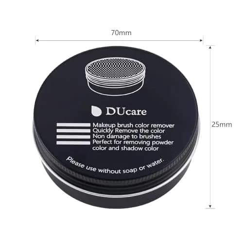 DUcare Makeup Brush Cleaner Solid Soap & Color Removal Sponge | Coconut Scented, Travel Friendly, 2 Pack thumbnail 7