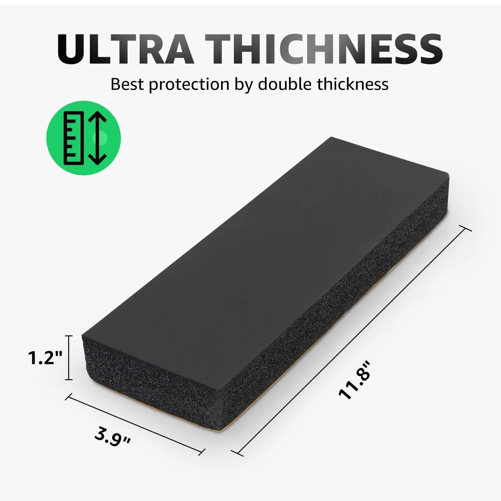 PICK FOR LIFE Garage Wall Protector 4-Pack Black 30cm (11.8") | Protects Car Doors from Scratches & Impacts - view 3