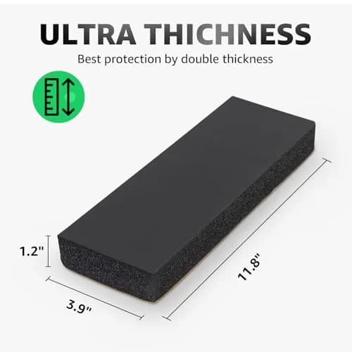 PICK FOR LIFE Garage Wall Protector 4-Pack Black 30cm (11.8") | Protects Car Doors from Scratches & Impacts thumbnail 3