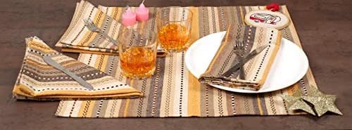 Ramanta Home Salsa Stripe Cotton Oversized Cloth Napkins 20x20 Inches | Elegant & Eco-Friendly (70-120 chars) thumbnail 7