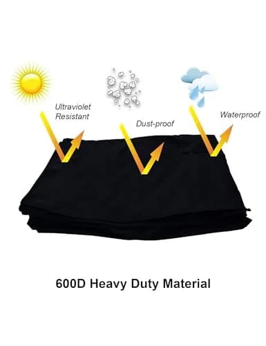 iBirdie Outdoor TV Cover for 60-65 Inch TVs | Waterproof & Weatherproof 600D Oxford Fabric thumbnail 5