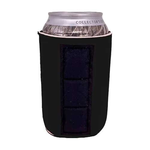 Coolie Junction Magnetic Can Coolie 2 Pack | Collapsible, Neoprene, Black thumbnail 1