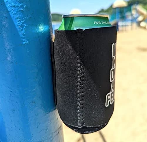 Coolie Junction Magnetic Can Coolie 2 Pack | Collapsible, Neoprene, Black thumbnail 4