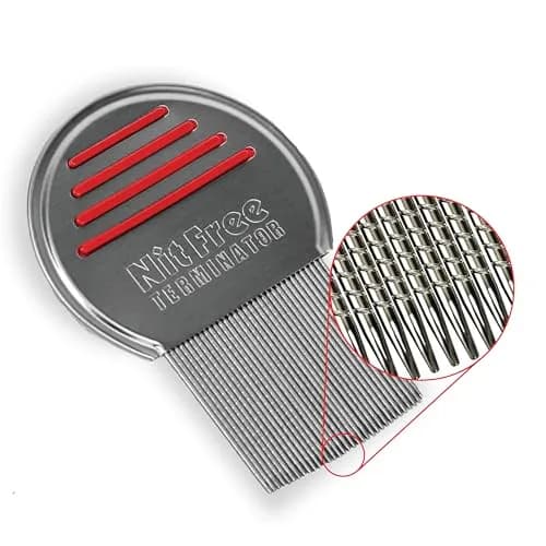 Nit Free Terminator Head Lice Comb - (Color May Vary) Pack of 3 | Stainless Steel, Kid-Friendly, Sterilizable thumbnail 1