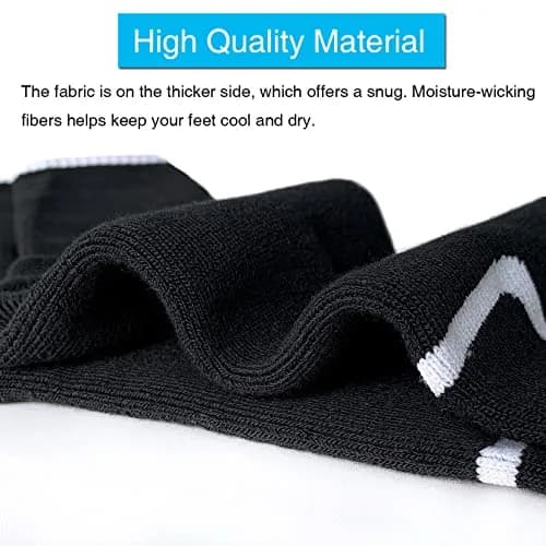 APTYID Men's Moisture Wicking Cushioned Crew Work Boot Socks Size 9-12 | Impact-Absorbing, Odor-Resistant, Durable (en_US) thumbnail 4