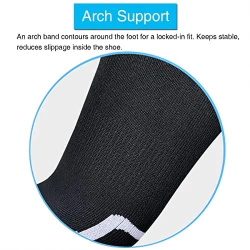 APTYID Men's Moisture Wicking Cushioned Crew Work Boot Socks Size 9-12 | Impact-Absorbing, Odor-Resistant, Durable (en_US) thumbnail 6