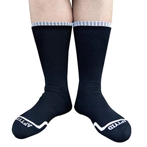 APTYID Men's Moisture Wicking Cushioned Crew Work Boot Socks Size 9-12 | Impact-Absorbing, Odor-Resistant, Durable (en_US) thumbnail 2