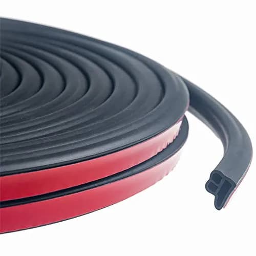 CloudBuyer L-Shape Universal Car Weather Stripping 10mm (2/5") x 13mm (47/100") x 10m (33ft) | Noise Insulation & Draft Seal thumbnail 1