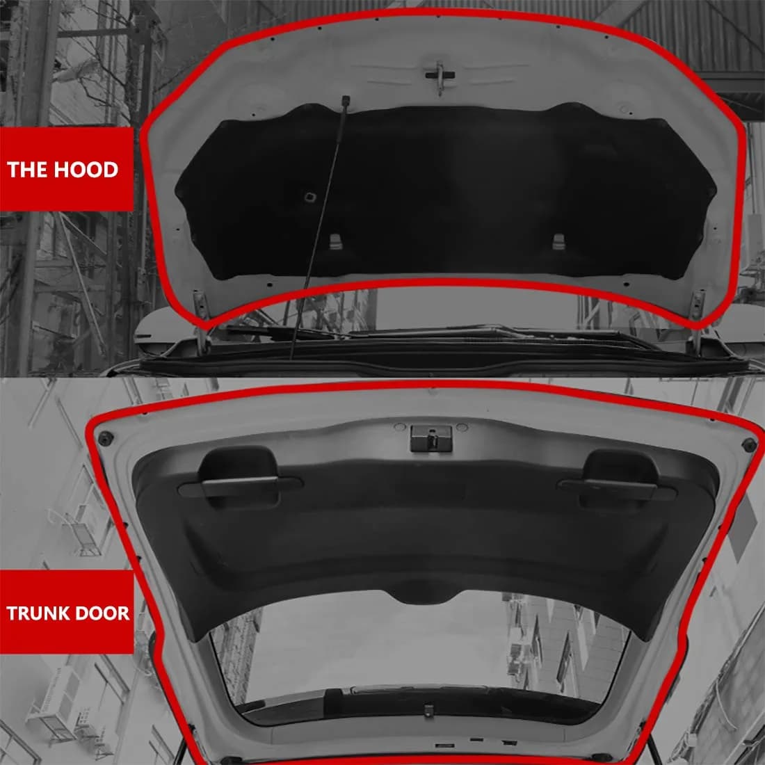 CloudBuyer L-Shape Universal Car Weather Stripping 10mm (2/5") x 13mm (47/100") x 10m (33ft) | Noise Insulation & Draft Seal - view 8