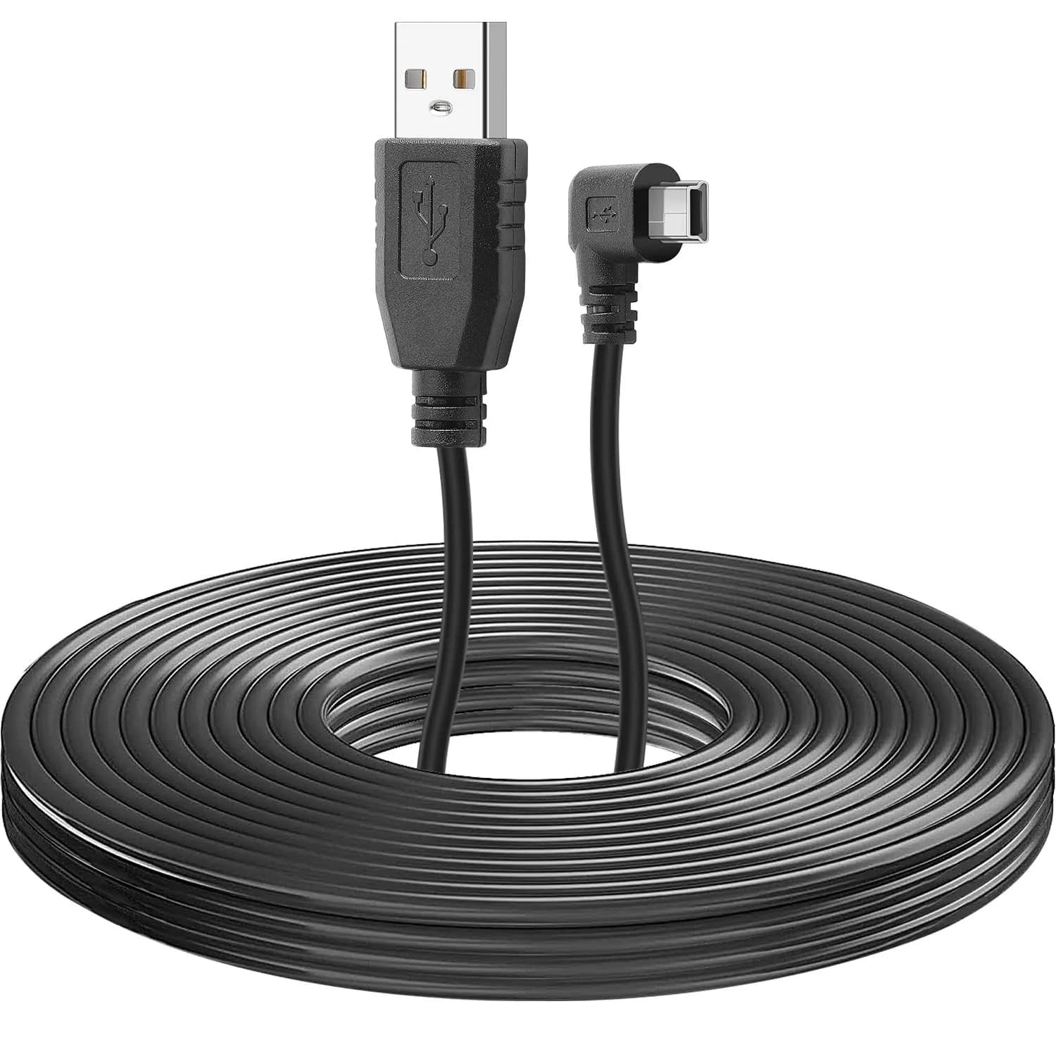 PASOW Mini USB Power Cable 3.5m (11.5FT) Right Angle | Powers Dash Cams in Tight Spaces - view 7