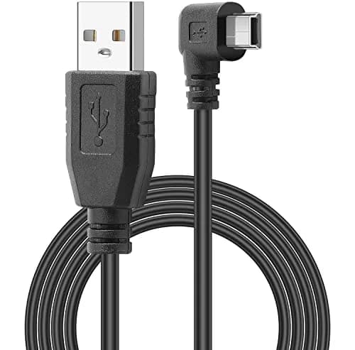 PASOW Mini USB Power Cable 3.5m (11.5FT) Right Angle | Powers Dash Cams in Tight Spaces thumbnail 1