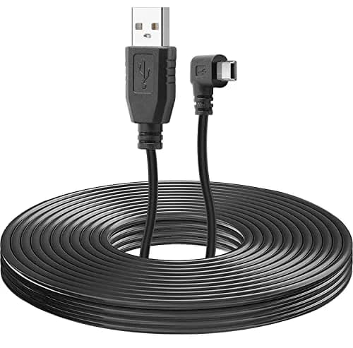 PASOW Mini USB Power Cable 3.5m (11.5FT) Right Angle | Powers Dash Cams in Tight Spaces thumbnail 7