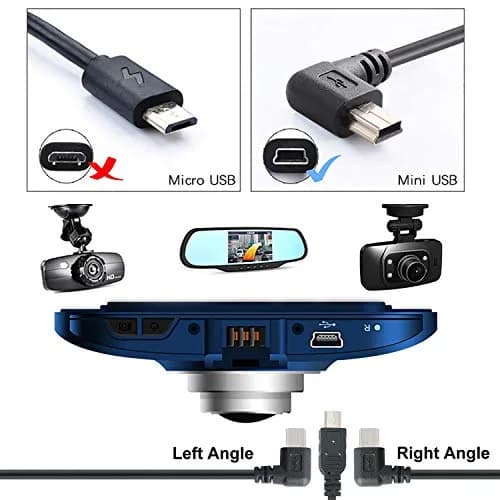 PASOW Mini USB Power Cable for Dash Cam 4.88m (16FT) | Power Only, No Data Sync thumbnail 2