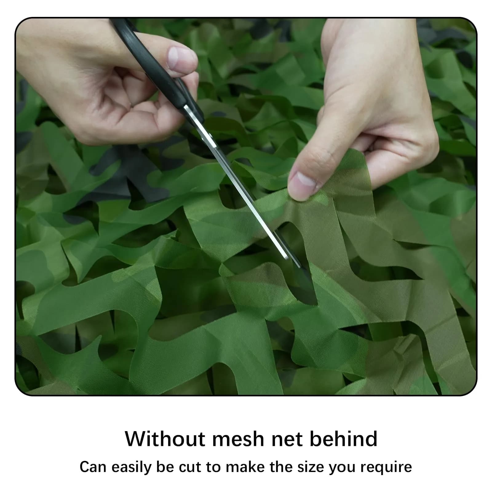HYOUT Woodland Camouflage Netting 1.5x2M (5x6.5ft) | Lightweight Polyester Oxford Fabric for Concealment - view 5