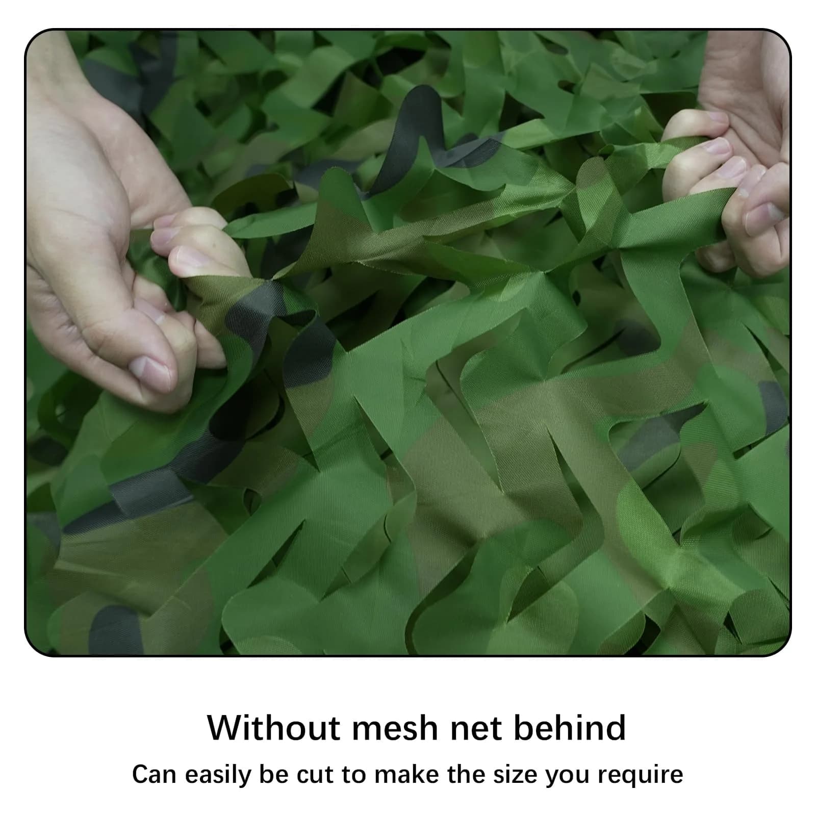HYOUT Woodland Camouflage Netting 1.5x2M (5x6.5ft) | Lightweight Polyester Oxford Fabric for Concealment - view 4