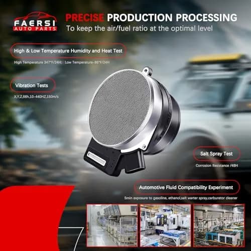 FAERSI Mass Air Flow Sensor for Chevy Silverado Tahoe GMC Yukon Cadillac Escalade 5.3L 6.0L 4.8L | Replaces OE# 25168491, AF10043 thumbnail 3