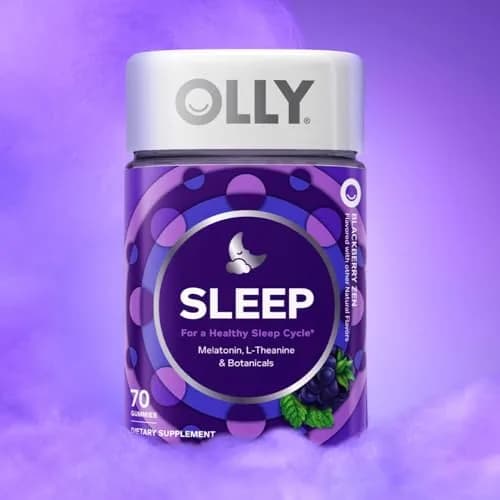 OLLY Sleep Support Gummy Supplement, 3 mg Melatonin, L-Theanine, 70 Count (210 Gummies Total) | NSF Certified for Restful Sleep thumbnail 9