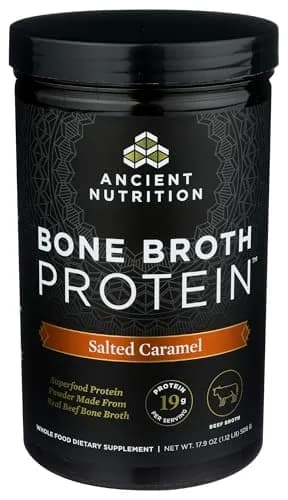 Ancient Nutrition Salted Caramel Bone Broth Protein Powder - 20 Servings thumbnail 4