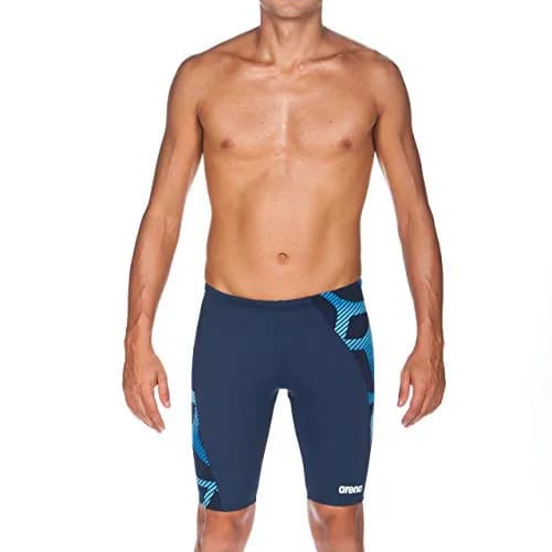 ARENA Men's Previous Season Team Color Print Jammer 22 | MaxLife Chlorine Resistant Fabric thumbnail 1