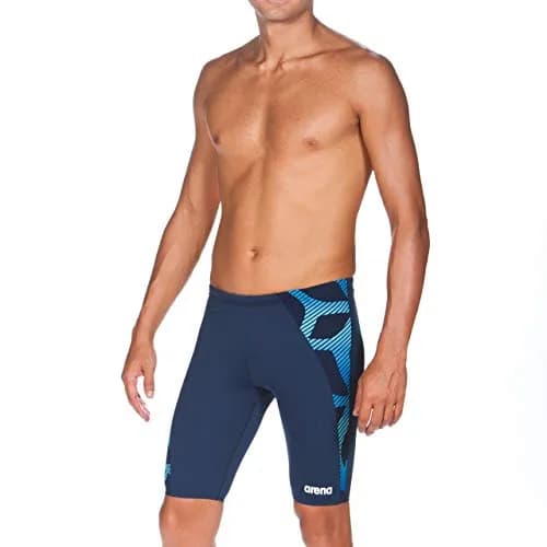 ARENA Men's Previous Season Team Color Print Jammer 22 | MaxLife Chlorine Resistant Fabric thumbnail 2