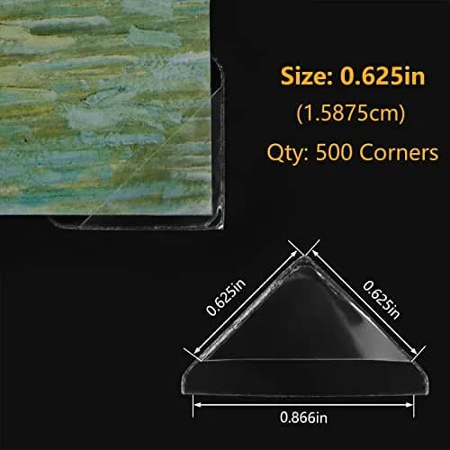 Lineco Infinity Clear Archival Photo Corners 1.58 cm (0.625 Inch) Pack of 1000 | Acid-Free Mounting for Photos & Documents thumbnail 5