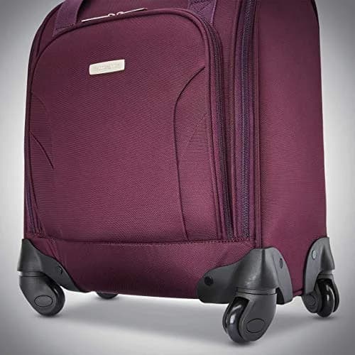 Samsonite Underseat Carry-On Spinner With USB Port, Purple, 36.2cm (14.25in) x 24.2cm (9.5in) x 43.2cm (17in) | Carry-On Luggage with USB Charging thumbnail 9
