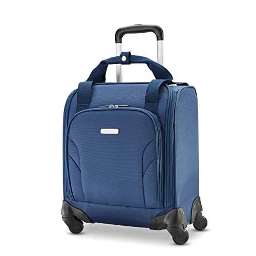 Samsonite Underseat Carry-On Spinner with USB Port | Compact 36L, Ocean Blue, 4 Spinner Wheels thumbnail 1
